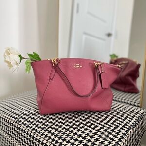 COACH leather bag Strawberry Haze